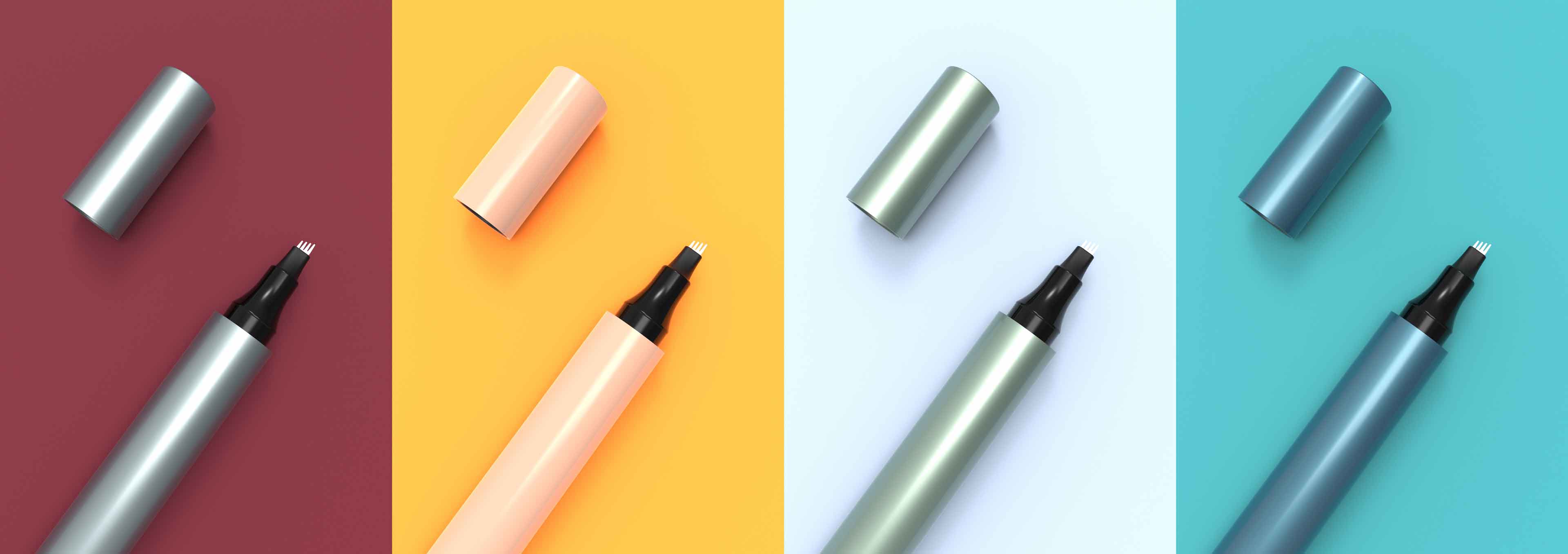 Dì addio a una pila di strumenti per il trucco! Questa matita per sopracciglia a doppia punta e un pennello per contouring consentono anche ai principianti di ottenere sopracciglia definite in modo naturale.