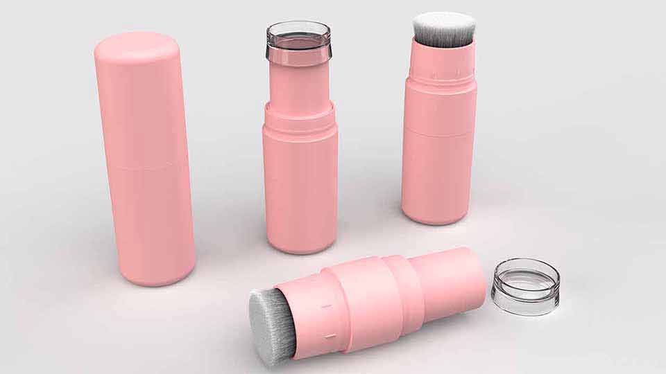 Tubo per stick polvere con testina